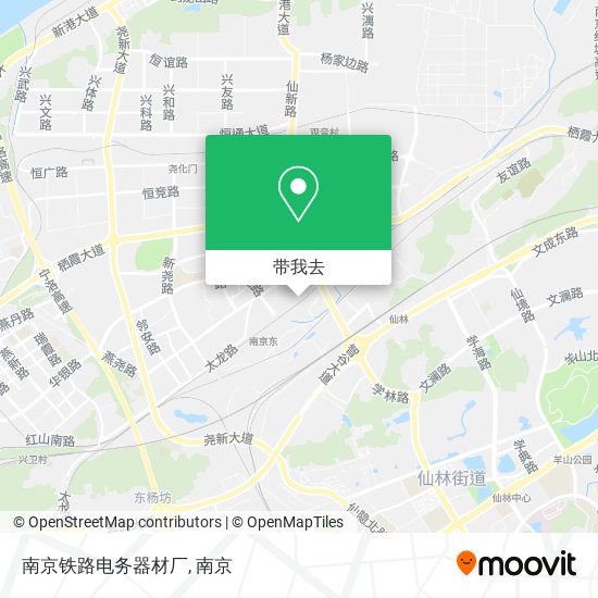 南京铁路电务器材厂地图