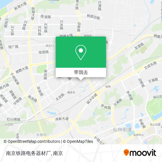 南京铁路电务器材厂地图