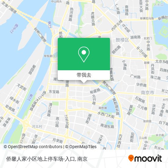 侨馨人家小区地上停车场-入口地图