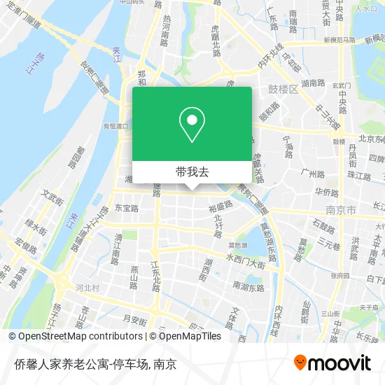 侨馨人家养老公寓-停车场地图