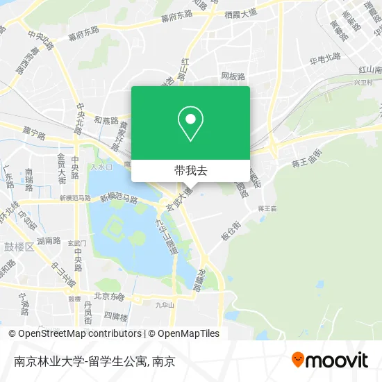 南京林业大学-留学生公寓地图