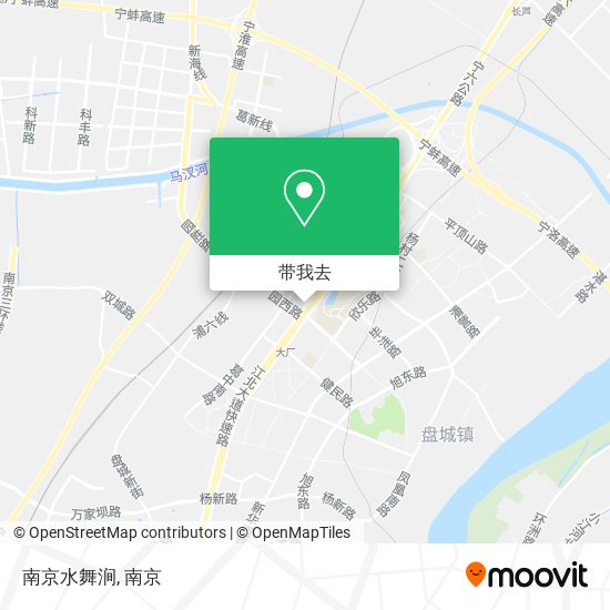南京水舞涧地图