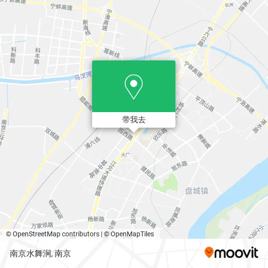 南京水舞涧地图