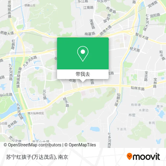 苏宁红孩子(万达茂店)地图