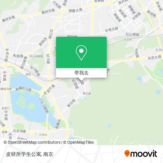 皮研所学生公寓地图