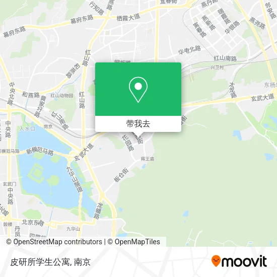 皮研所学生公寓地图