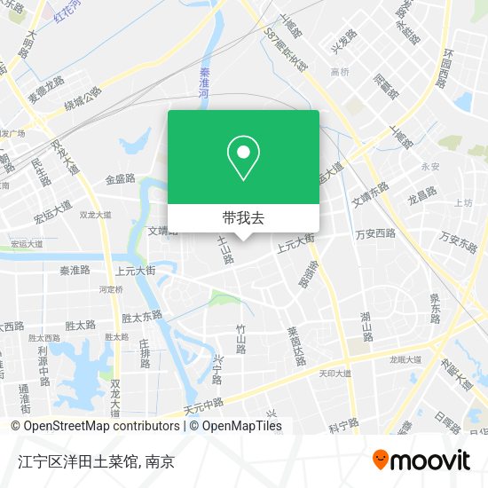 江宁区洋田土菜馆地图