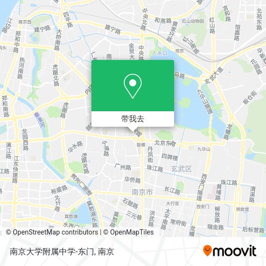 南京大学附属中学-东门地图
