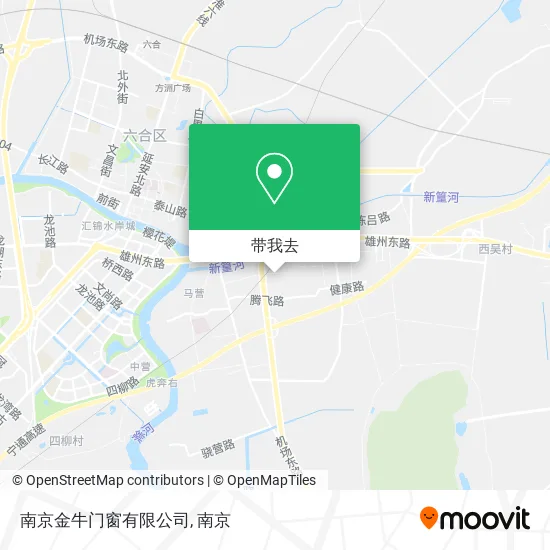 南京金牛门窗有限公司地图