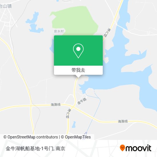 金牛湖帆船基地-1号门地图