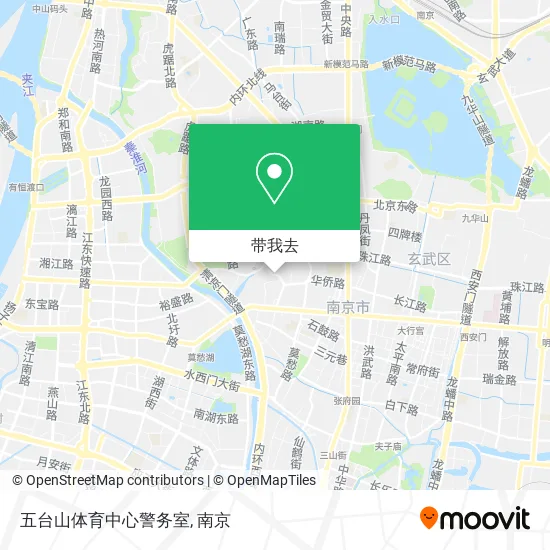 五台山体育中心警务室地图