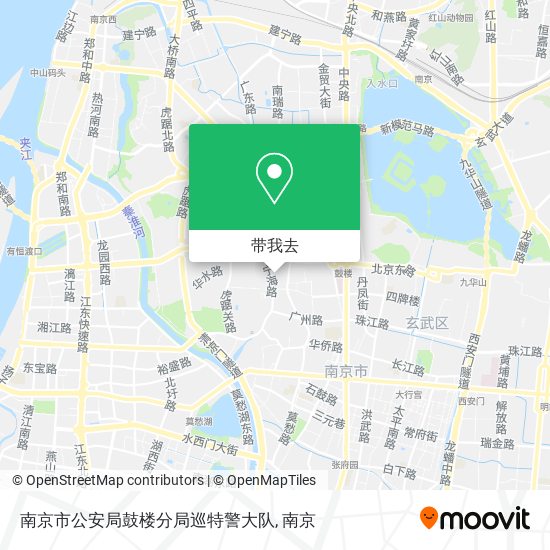 南京市公安局鼓楼分局巡特警大队地图