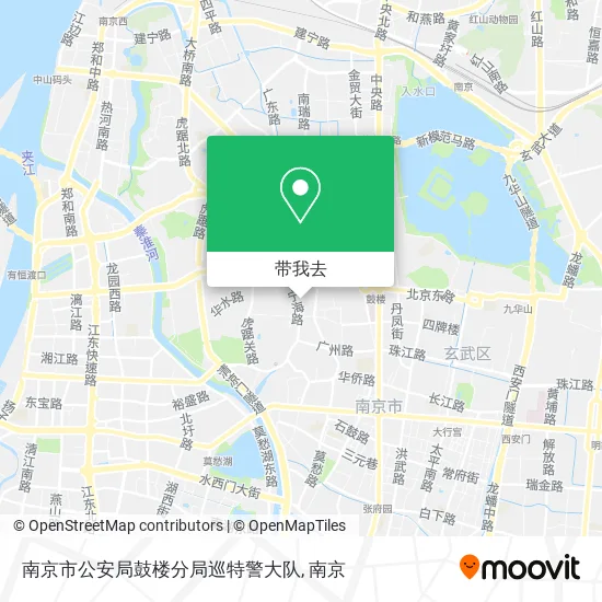 南京市公安局鼓楼分局巡特警大队地图