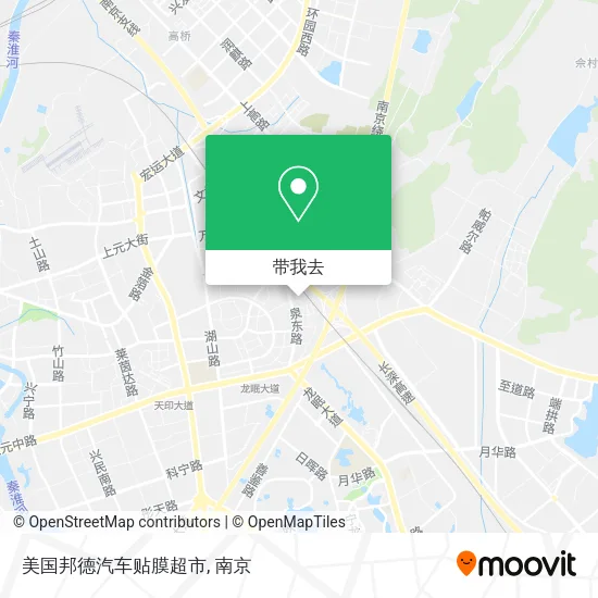 美国邦德汽车贴膜超市地图