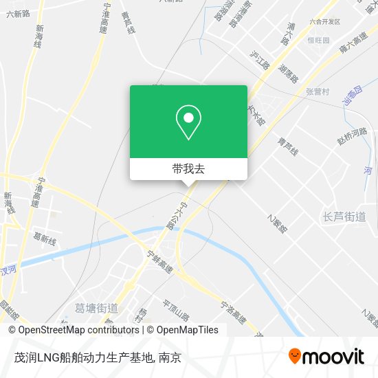 茂润LNG船舶动力生产基地地图