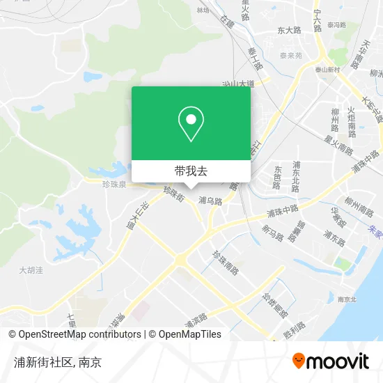 浦新街社区地图