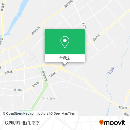 双湖明珠-北门地图