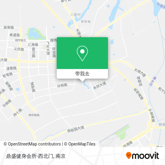 鼎盛健身会所-西北门地图