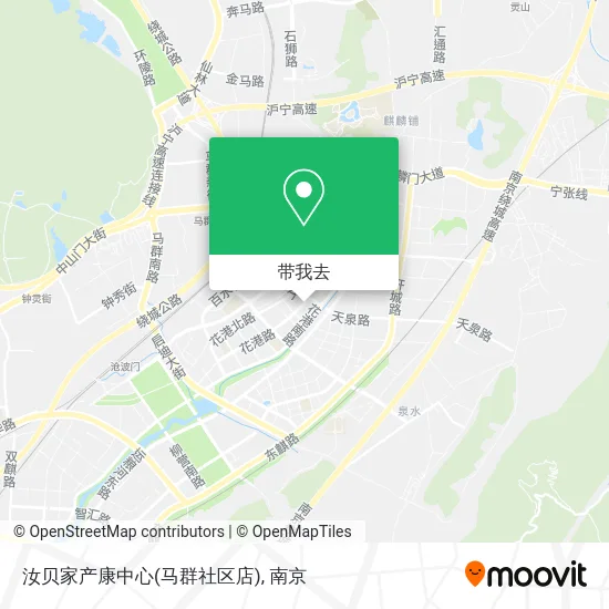 汝贝家产康中心(马群社区店)地图