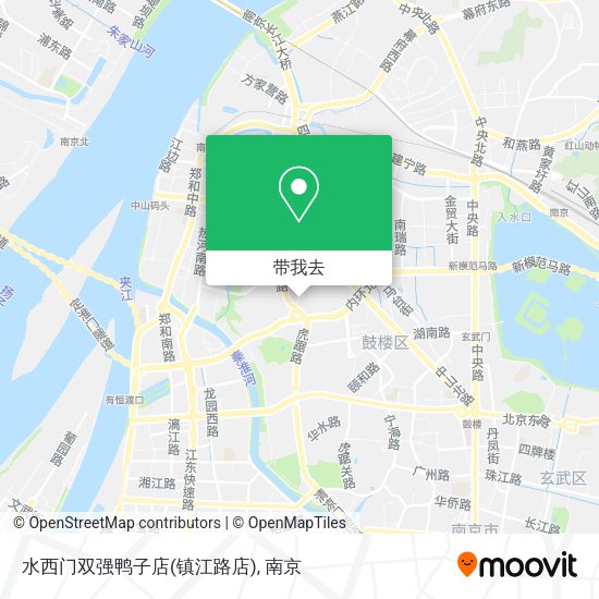 水西门双强鸭子店(镇江路店)地图