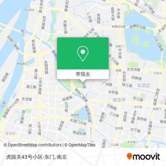 虎踞关43号小区-东门地图