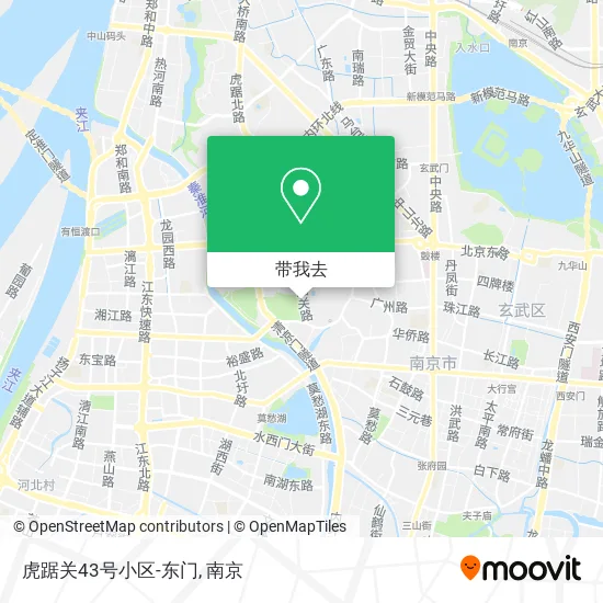 虎踞关43号小区-东门地图