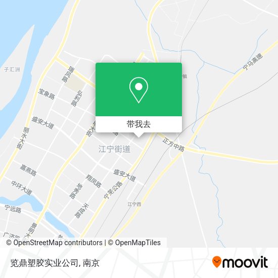 览鼎塑胶实业公司地图