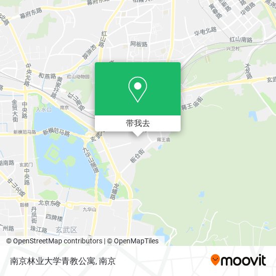 南京林业大学青教公寓地图