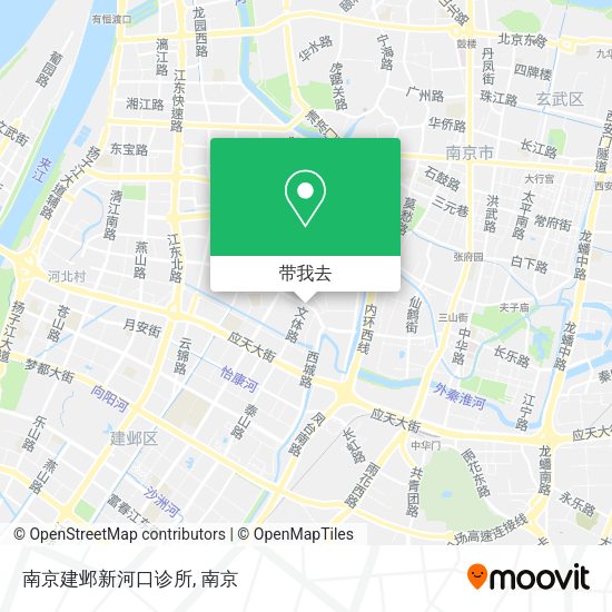 南京建邺新河口诊所地图