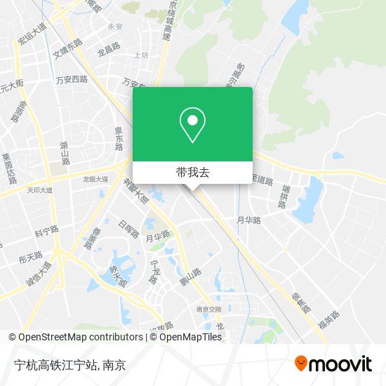 宁杭高铁江宁站地图