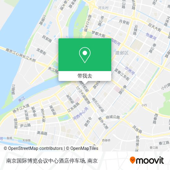 南京国际博览会议中心酒店停车场地图