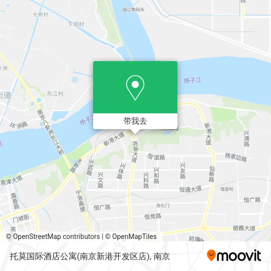 托莫国际酒店公寓(南京新港开发区店)地图
