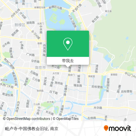 毗卢寺-中国佛教会旧址地图
