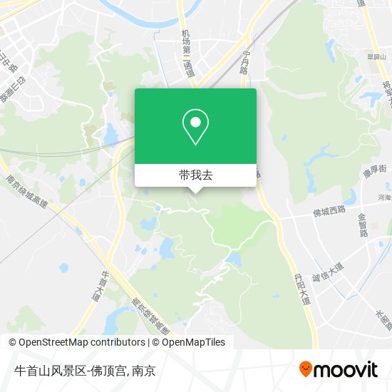 牛首山风景区-佛顶宫地图