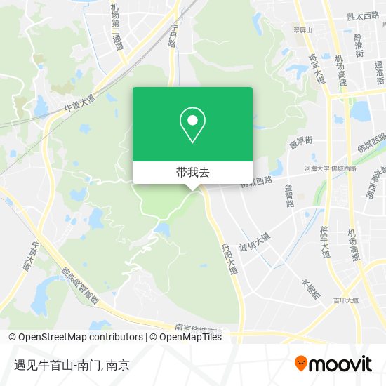 遇见牛首山-南门地图