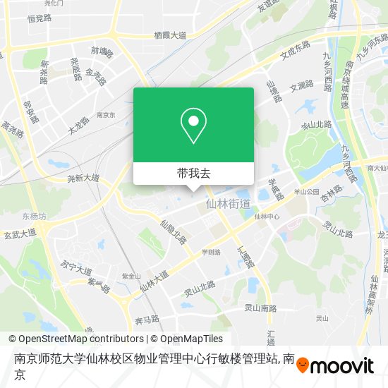 南京师范大学仙林校区物业管理中心行敏楼管理站地图