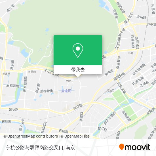 宁杭公路与双拜岗路交叉口地图
