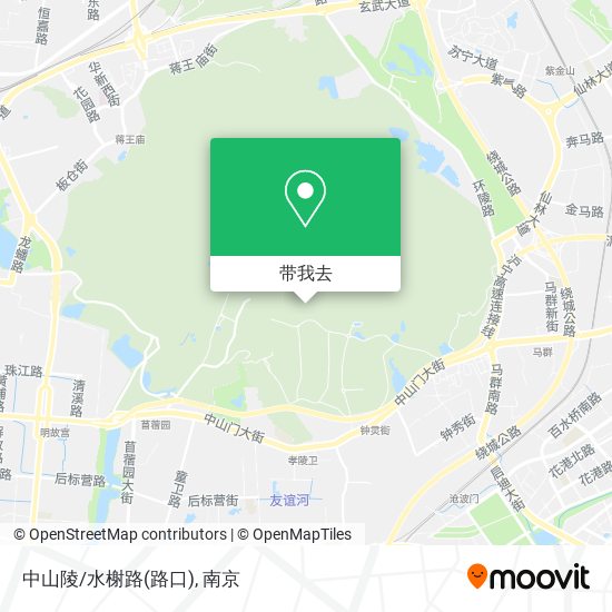 中山陵/水榭路(路口)地图