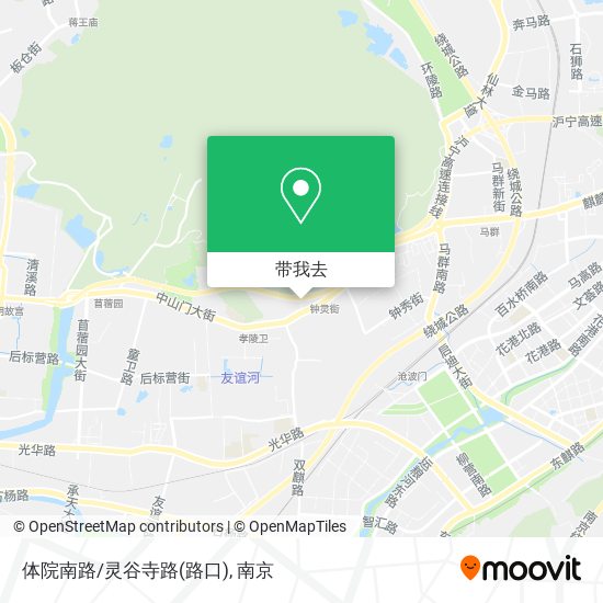 体院南路/灵谷寺路(路口)地图