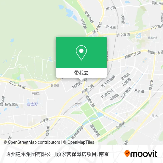通州建永集团有限公司顾家营保障房项目地图
