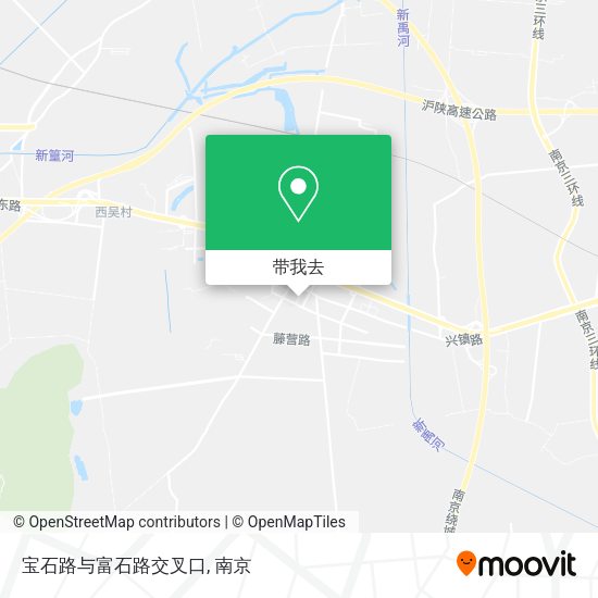 宝石路与富石路交叉口地图