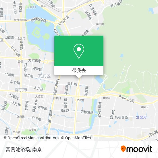 富贵池浴场地图