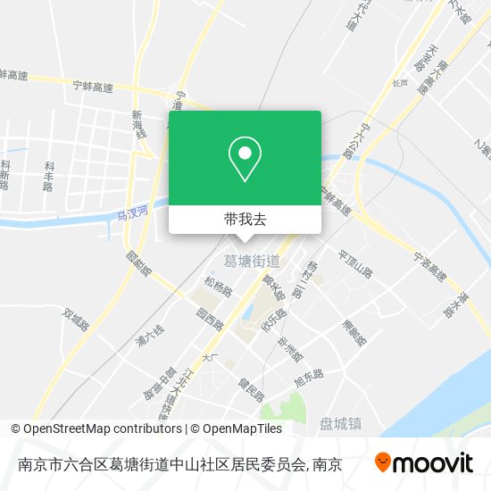 南京市六合区葛塘街道中山社区居民委员会地图