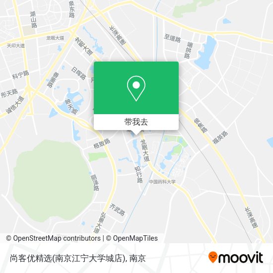 尚客优精选(南京江宁大学城店)地图