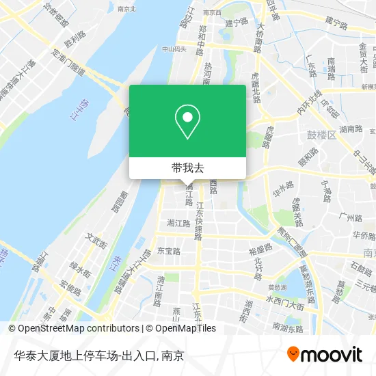 华泰大厦地上停车场-出入口地图