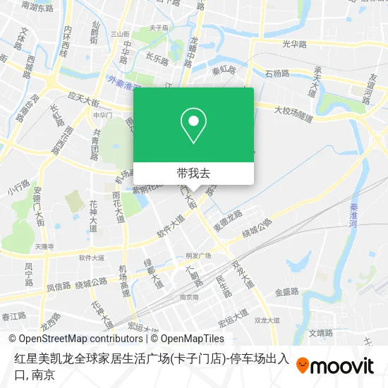 红星美凯龙全球家居生活广场(卡子门店)-停车场出入口地图