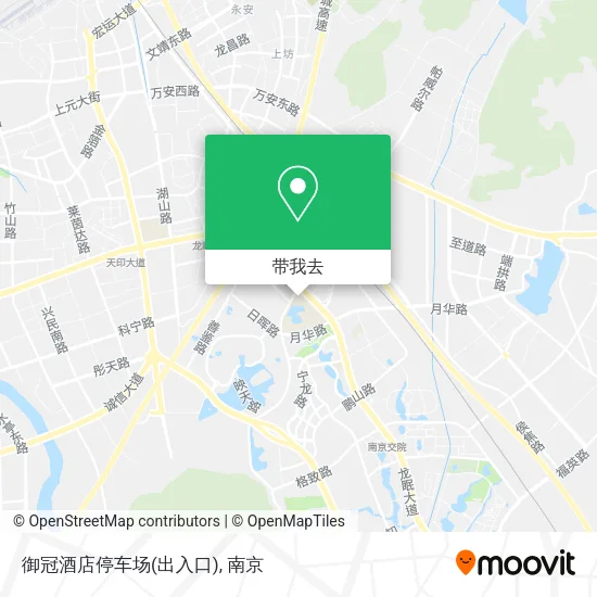 御冠酒店停车场(出入口)地图