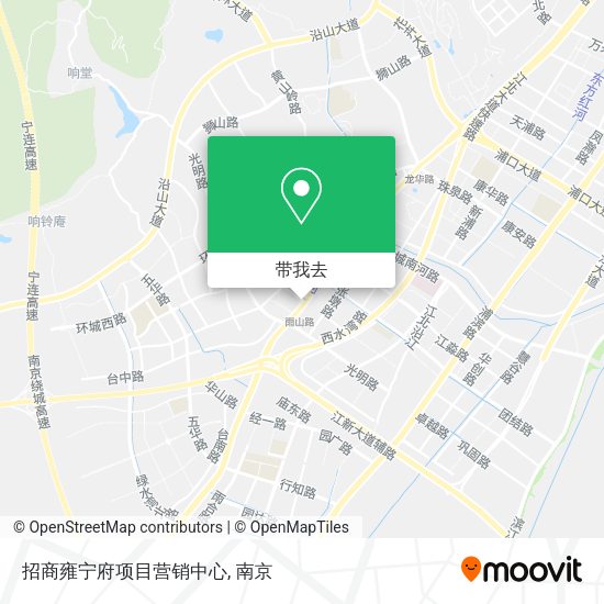 招商雍宁府项目营销中心地图