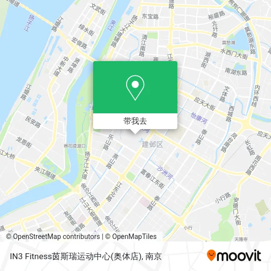 IN3 Fitness茵斯瑞运动中心(奥体店)地图