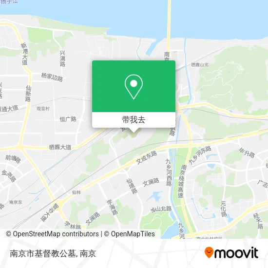 南京市基督教公墓地图